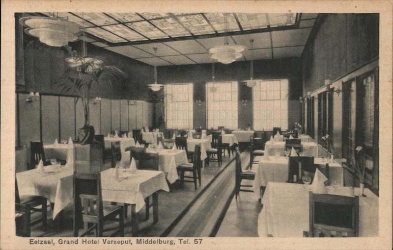 Dining Room, Grand Hotel Verseput Middelburg Netherlands