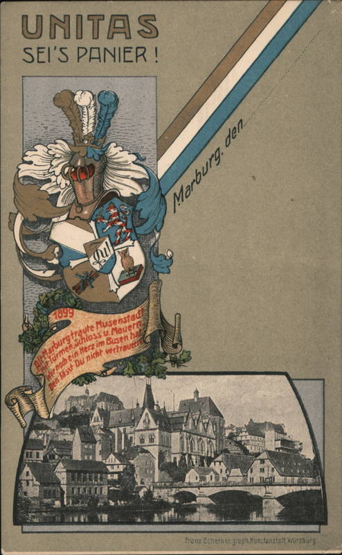 Coat of Arms of Unitas Stolzenfels, Philipps-Universität Marburg Germany