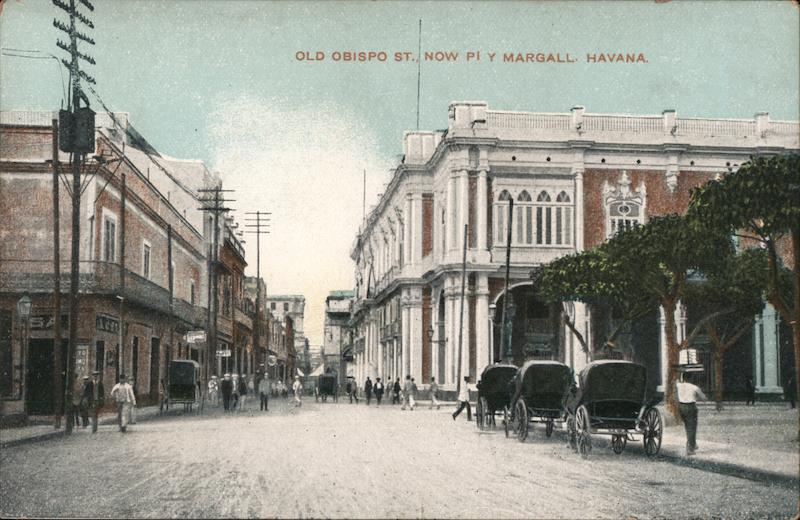 Old Obispo St. Now Pi Y Margall Havana Cuba