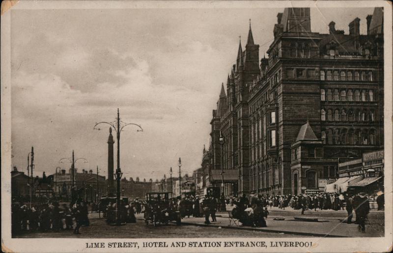 Lime Street, Hotel and Station Entrance Liverpool UK