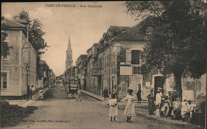 Rue Schœlcher Fort-de-France Martinique Caribbean Islands