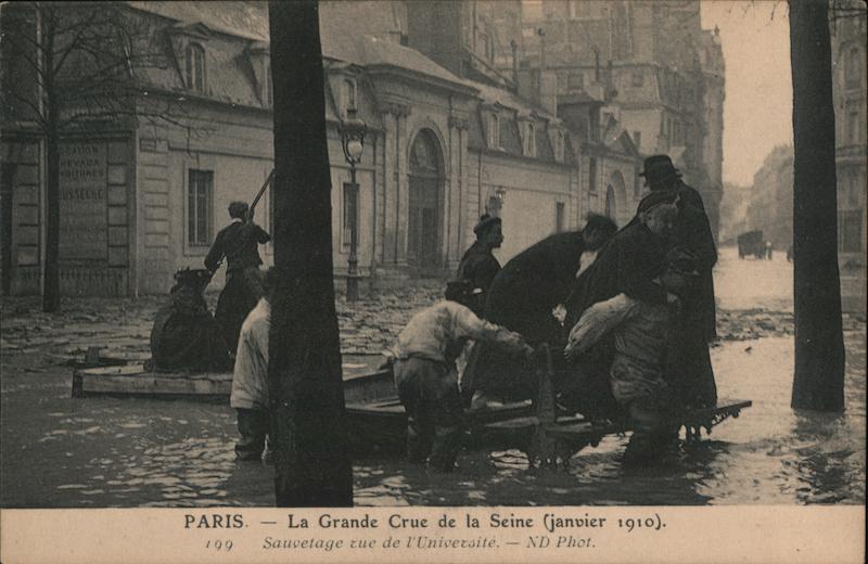 La Grande Crue de la Seine (janvier 1910) Paris France