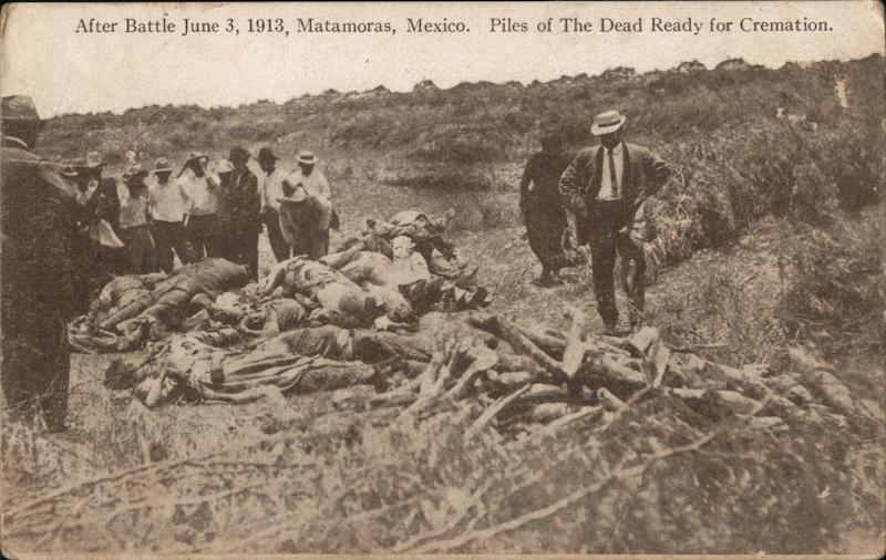 Piles of the Dead Ready for Cremation Matamoras Mexico