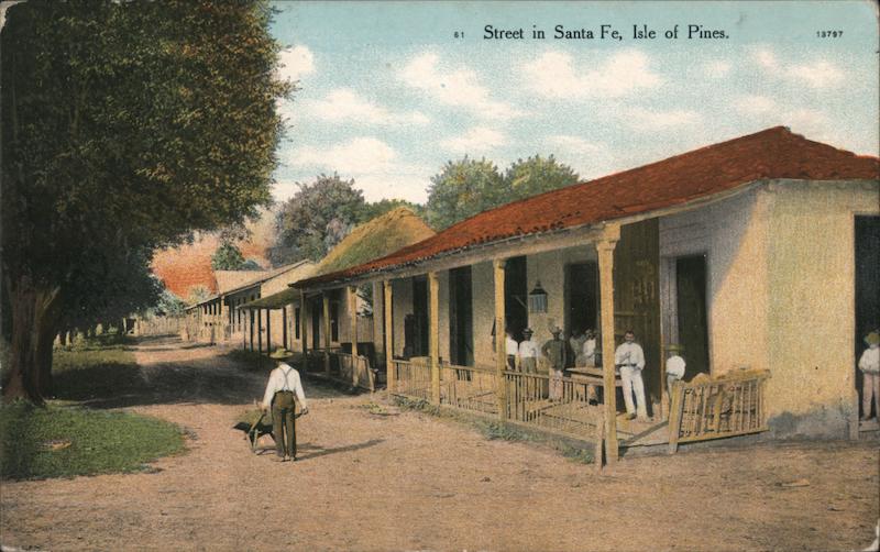 Street in Santa Fe, Isle of Pines Cuba