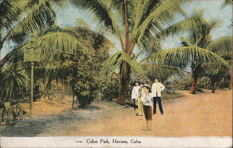 View of Colon Park Havana Cuba