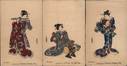Set of 3: Formossa Oolong Tea Geishas Postcard