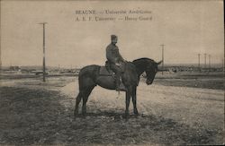 A.E.F. University Horse Guard Postcard