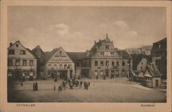 Row of Houses in Ottweiler Postcard