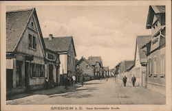 Griesheim bei Darmstadt, Neue Darmstädter Straße Postcard