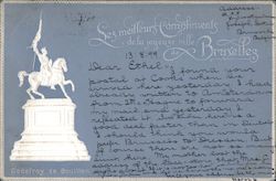 Les meilleurs compliments de la joyeuse ville de Bruxelles Postcard