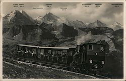 Brienzer - Rothorn 2351 m. u. M. - Berner Oberland - Blick auf die Jungfraugruppe Postcard