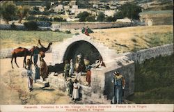 Virgin's Fountain Nazareth, Israel Middle East Postcard Postcard Postcard