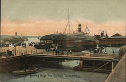 Landing Stage from Pierhead, Liverpool Postcard
