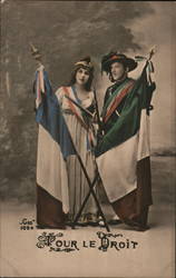 Pour le Droit France Patriotic Postcard Postcard Postcard