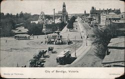 City of Bendigo, Victoria Postcard