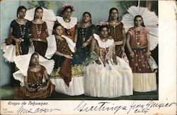 Grupo de Tehuanas Postcard