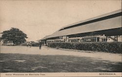 Station Wonokromo der Electrische Tram SOERABAIA Surabaya, Indonesia Southeast Asia Postcard Postcard Postcard