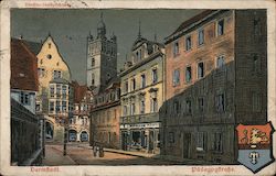 Darmstadt Padagogstrasse Postcard