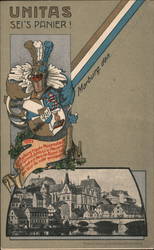 Coat of Arms of Unitas Stolzenfels, Philipps-Universität Postcard