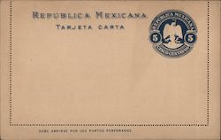 Tarjeta carta cinco centavos Postcard