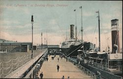 S.S. Ivernia at Landing Stage Liverpool, United Kingdom Merseyside Postcard Postcard Postcard