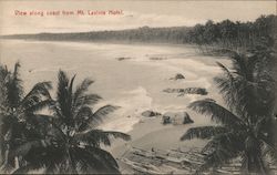 View along coast from Mt Lavinia Hotel Postcard