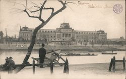View of a palace on the bank of a river Postcard