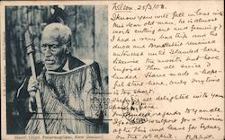 Maori Chief Patarangukai Postcard