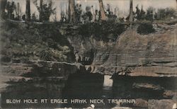 Blow Hole at Eaglehawk Neck Postcard