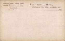 West Central Hotel, Southampton Row Postcard