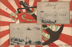 Our Ships on Blockade Duty off Port Arthur, Russo-Japanese War China Postcard Postcard Postcard