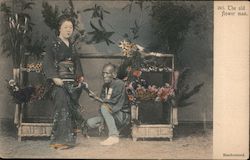 The old flower man Postcard