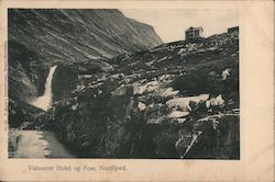 Hotel Videseter, Foss Waterfall Postcard