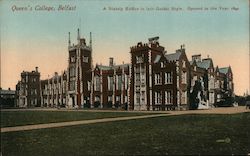 Queen's College Belfast, UK Ireland Postcard Postcard Postcard