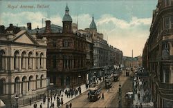 Royal Avenue Belfast, Northern Ireland Postcard Postcard Postcard