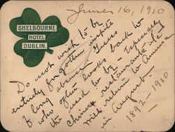 Shelbourne Hotel Dublin Postcard