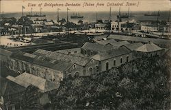 View of Bridgetown - Barbados (taken from Cathedral Tower) Postcard