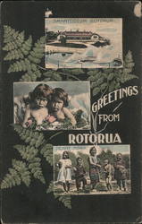 Greetings from Rotorua Postcard