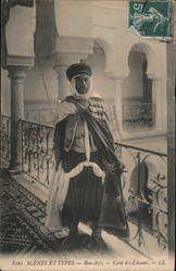 Scenes and Types - Bou Aziz, Caïd des Zibans Postcard