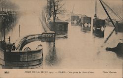 Crue de la Seine, 1924 Postcard