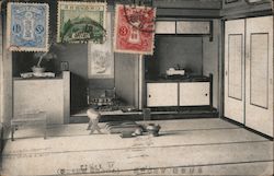 Travel House Guest Room in the Spring Japan Postcard Postcard Postcard