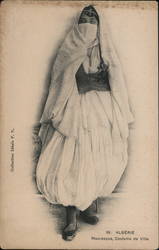 Mauresque, Costume de Ville Algeria Arab Postcard Postcard Postcard