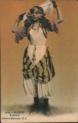 Algerian Yamina Moorish Dancer dressed in customary garb Postcard