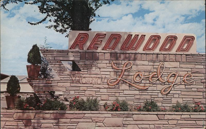 Redwood Lodge Farmington, NM Postcard