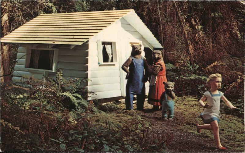 Goldilocks and the Three Bears, Never Never Land, Point Defiance Park Tacoma Washington