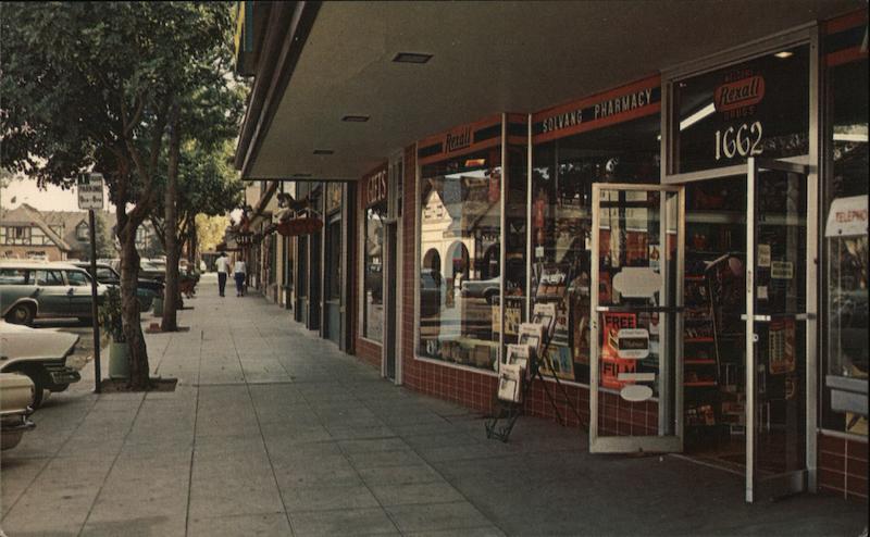 Street Scene in Colorful Solvang, California