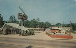 Swimming pool Del-Mar Motel Postcard