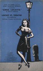 Anna Lucsata - Locust St. Theatre Philadelphia, PA Postcard Postcard Postcard