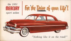 1951 Mercury Sport Sedan Postcard