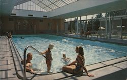 Sun-Flooded Year 'Round Pool at Skytop Club Postcard